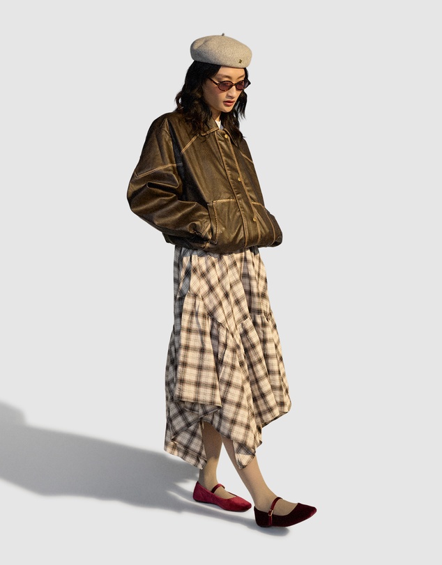 Rollie - Mary Jane Velvet Flat