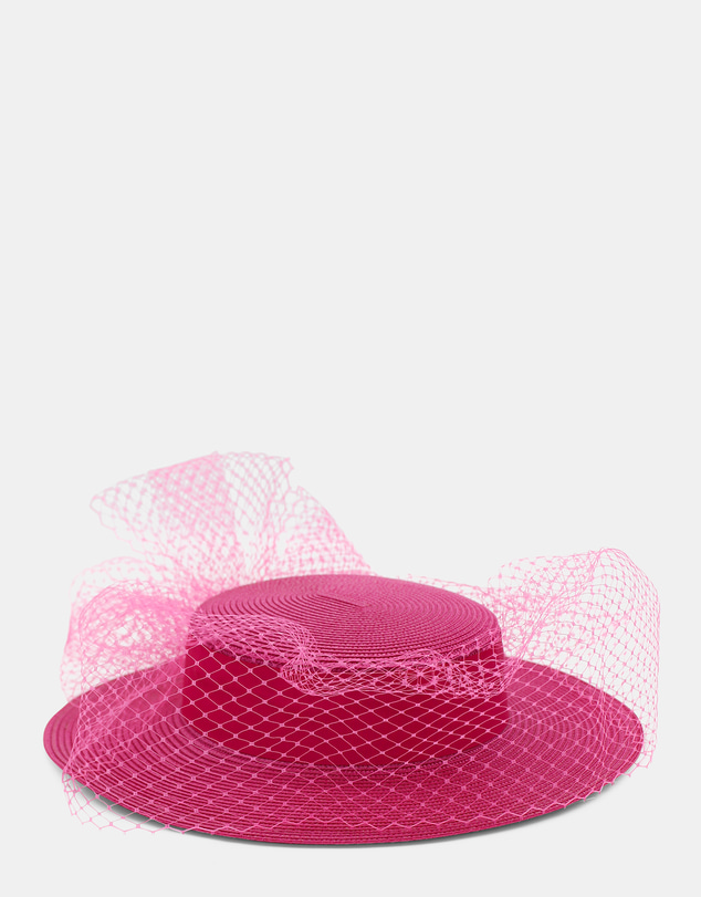 Morgan & Taylor - Danika Racewear Boater in Hot Pink