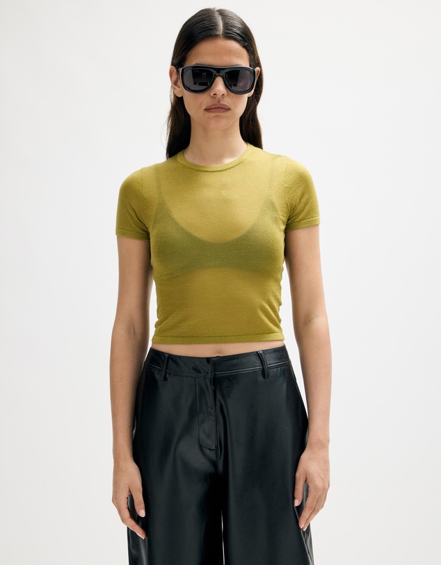Minima Esenciales - Renna Lyocell Silk Blend Sheer Tee