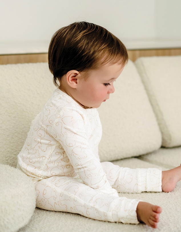 Kynd Baby - Day Or Night Onesie in Rabbit