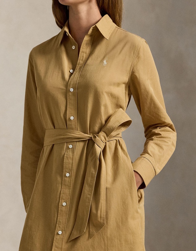 Polo Ralph Lauren - Cotton-Linen Belted Shirtdress