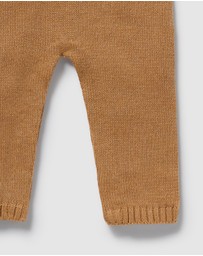 Wilson & Frenchy - Organic Knitted Ruffle Overalls - Babies