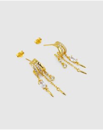 Izoa - Priya 3-in-1 Trio Huggie Earrings