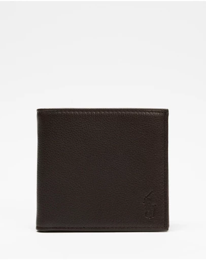 Polo Ralph Lauren - Pebbled Leather Billfold Wallet- ICONIC EXCLUSIVE