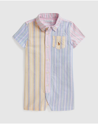 Polo Ralph Lauren - Cotton Oxford Fun Shortall - Babies