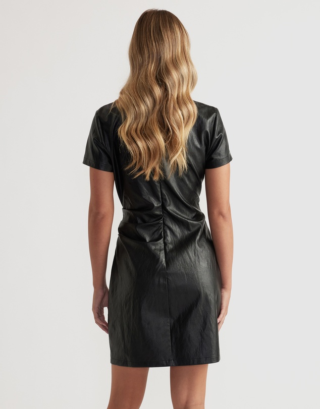Decjuba - Monica Faux Leather Mini Dress