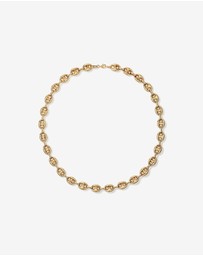 Michael Hill - Puff Anchor Chain Necklace in 18kt Gold Vermeil