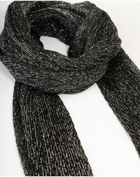 Lovisa - Black Fabric Drape Scarf Necklace