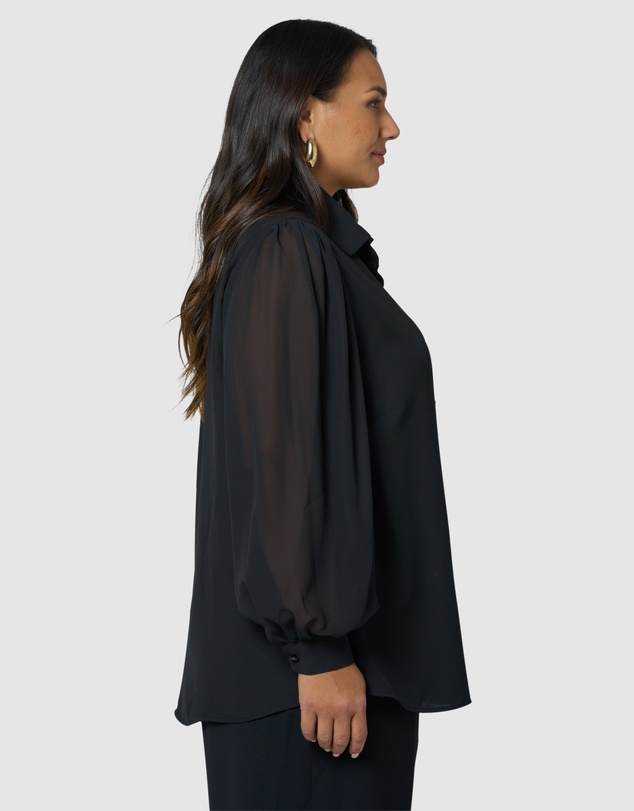 Pink Dusk by Curve Project - Lie about Us Blouse