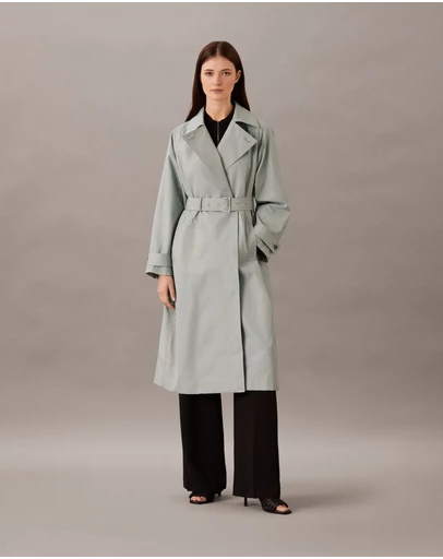 Calvin Klein - Cotton Blend Trench Coat