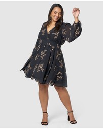 Pink Dusk by Curve Project - Kiss Kiss Midi Dress