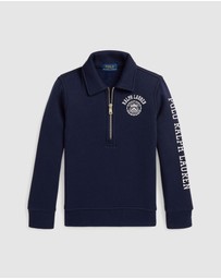 Polo Ralph Lauren - Logo Fleece Collared Sweatshirt - ICONIC EXCLUSIVE - Babies-Kids