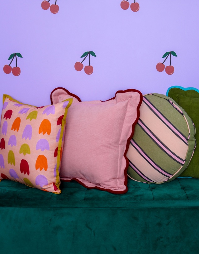 Mosey Me - Tulip Fields Square Cushion Cover