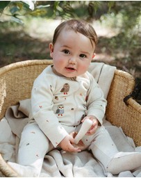 Purebaby - Thick Zip Growsuit -Kids-Babies