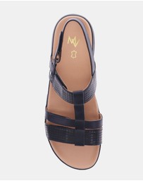 Mia Vita - Bryn Adjustable Sandal - Black
