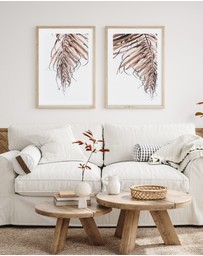 Olive et Oriel - Golden Palm II Art Print