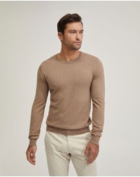 Oxford - Basic Crew Neck Cashmere Blend Top