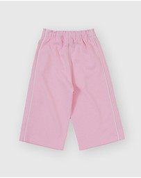 Goldie + Ace - Wide Leg Piped Sweatpants - Babies-Kids