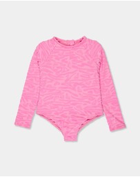 Roxy - Girls 2 to 7 Animalia One Piece Rash Vest