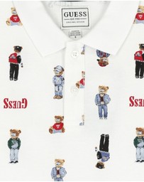GUESS - Bear Graphic Polo Shirt