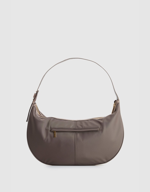 Evity - Noemie Leather Trim Shoulder Bag