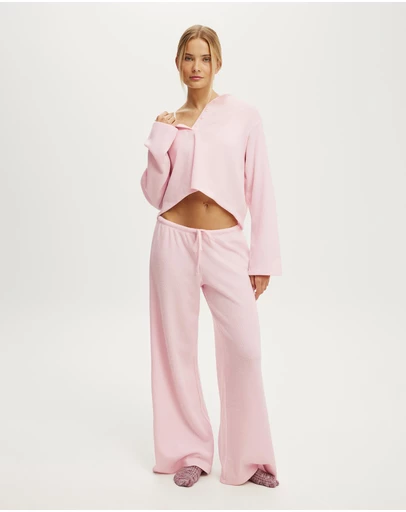 Cotton On Body - Super Soft Waffle Wide Leg Pant