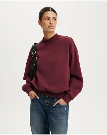 Cotton On - Mock Neck Sweatshirt