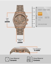 Michael Kors - Lexington Nude Chronograph Watch