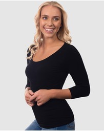 B Free Intimate Apparel - Bamboo 3/4 Sleeve Top