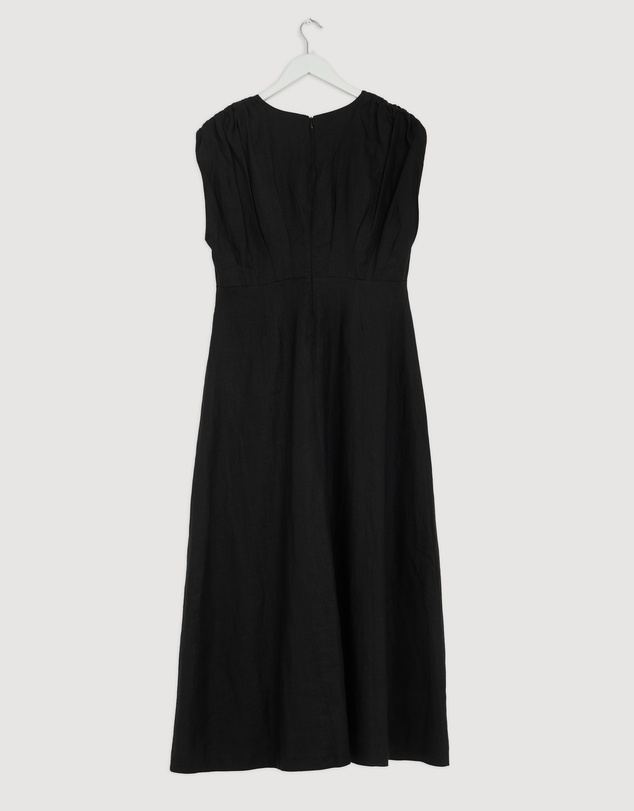 Revibe - Repaired AERE Rhae V Neck Midi Dress - AU 12