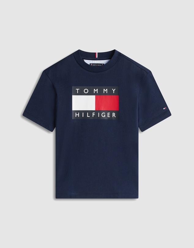 Tommy Hilfiger - Heritage Flag Print Jersey T-Shirt - Teens