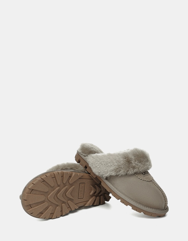 EVERAU - Australian Shepherd Ugg Waffle Slipper Sheepskin Upper House Shoes