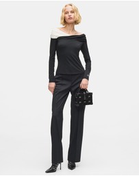 Karl Lagerfeld - K/Autograph Padlock Rhinestone Trunk Bag