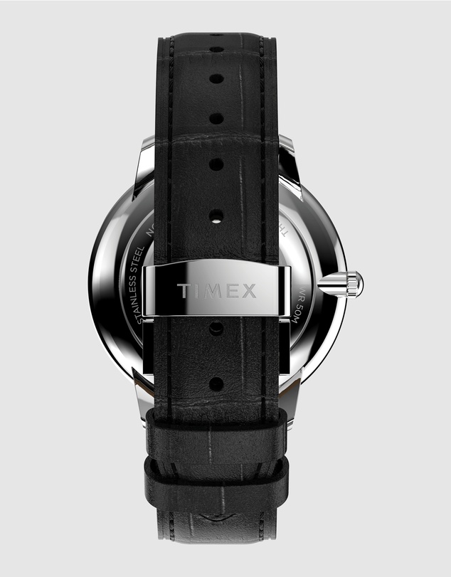 TIMEX - Waterbury Metropolitan Sub-Second 39mm Leather Strap Watch