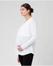 Ripe Maternity - Richie Long Sleeve Nursing Tee