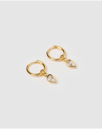 Arms Of Eve - Daisy Gold Earrings - Stone