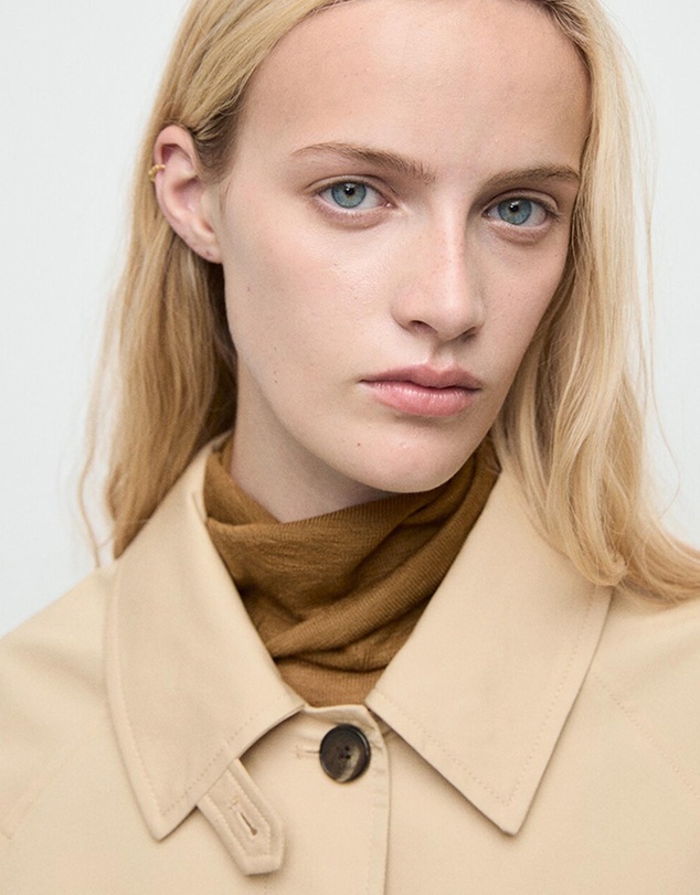 M.N.G - Short Oversized Trench Coat With Epaulettes