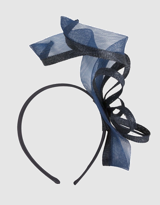 Max Alexander - Small Navy Sinamay Loops Fascinator