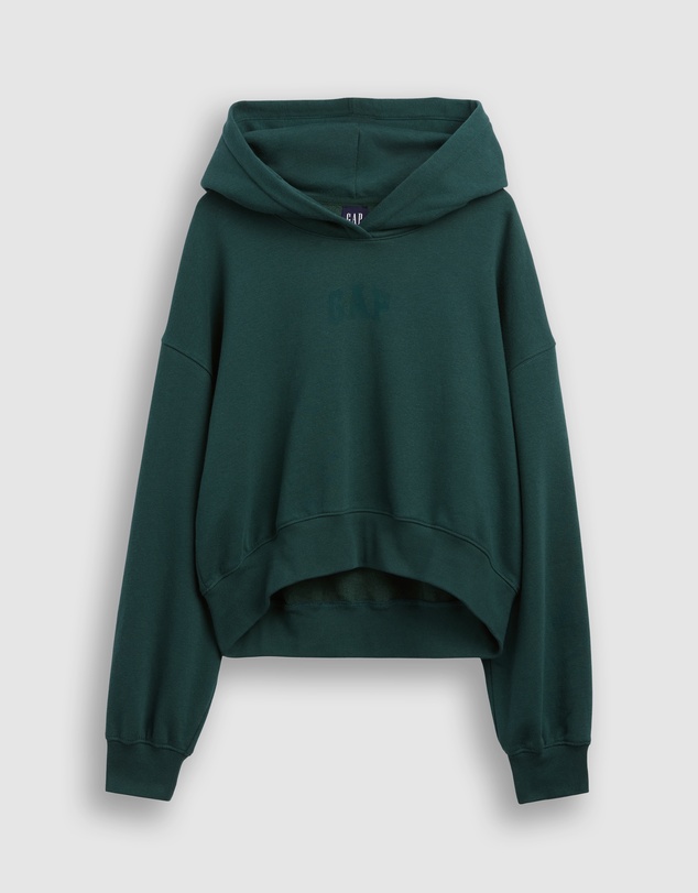 GAP - Logo Cropped Pullover Hoodie