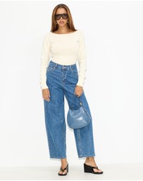 Dazie - Angel Knitted Long Sleeve Top