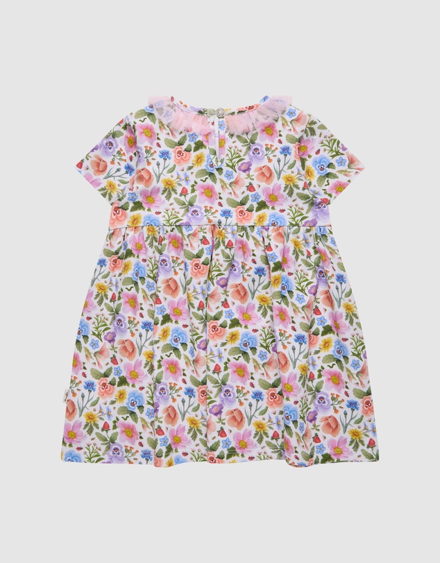 Fleur Harris - 'Heirloom Treasures' Pettaline Dress in Snow Floral