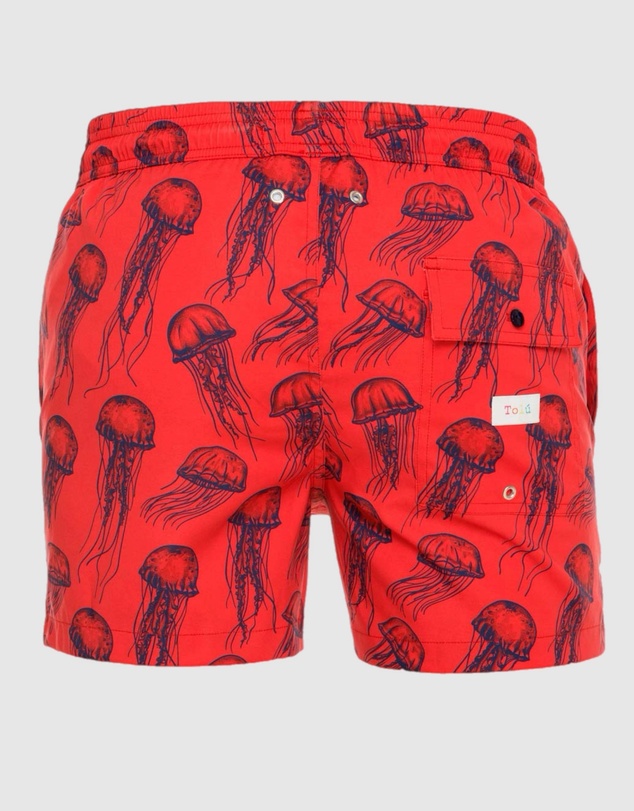 Tolu Australia - Boardshorts with Red Jellyfish