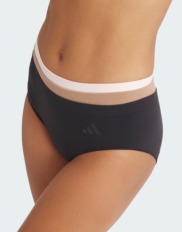 adidas Sportswear - 3 Pack Active Seamless Hipster Brief Underwear