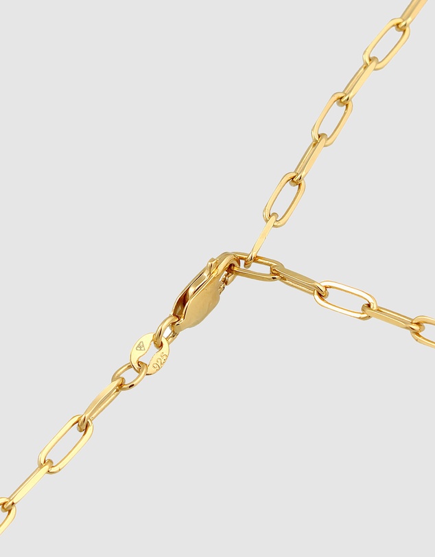 Elli Jewelry - Y-Necklace in Gold-Plated 925 Silver