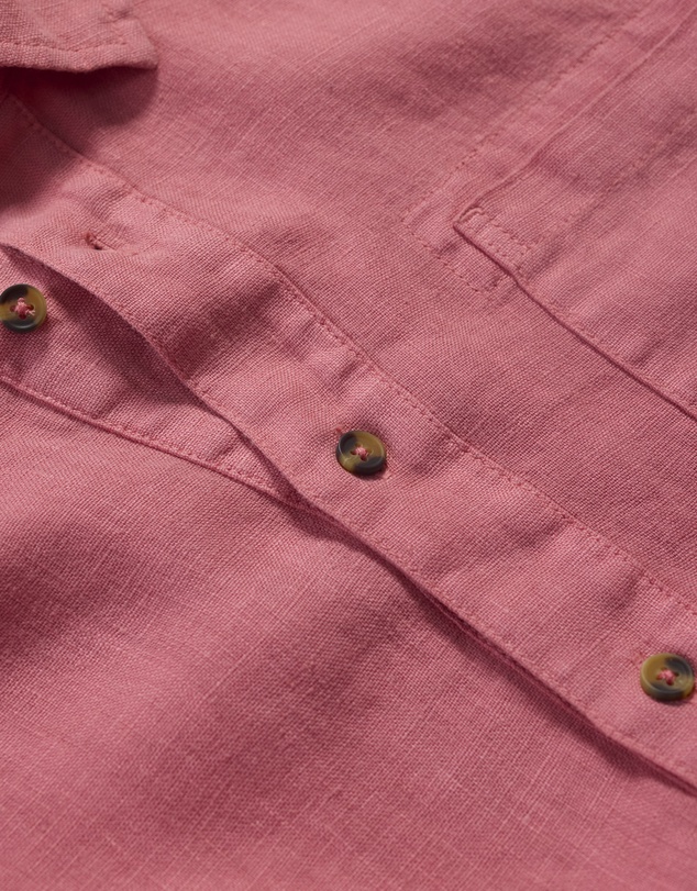 Seasalt - Seasalt Cornwall Pink Artist's Linen Shirt