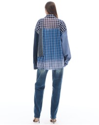 THE TALES - The Tales Patchwork Check Stripe Shirt