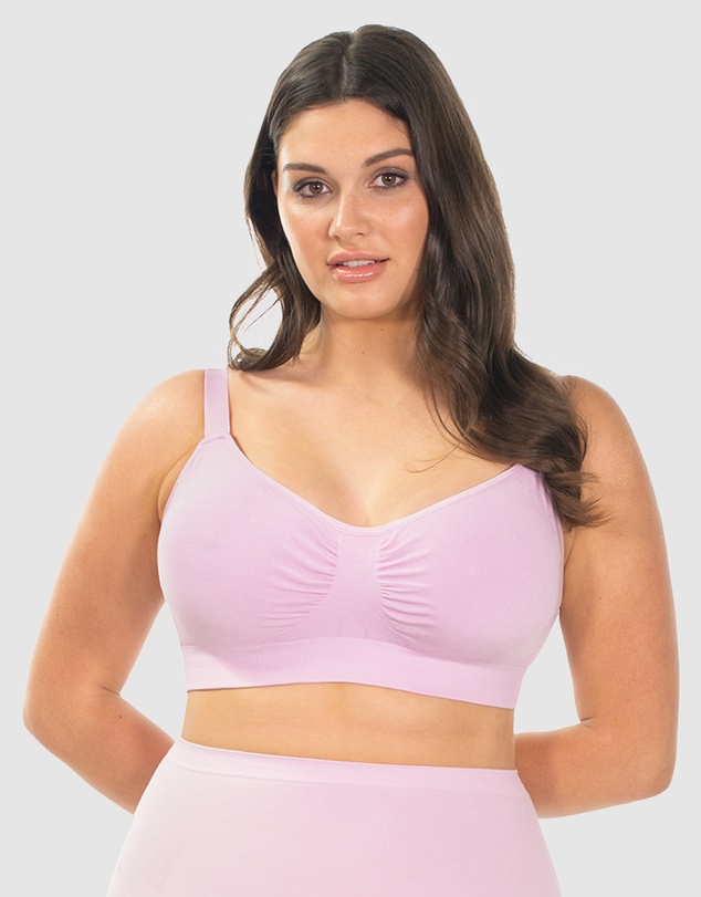 B Free Intimate Apparel - Wire-free Bamboo Padded Bra (B-C-D-DD-E-F-G-H) Cup