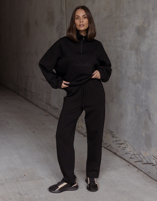 ALEXANDRA - Tats Pants Black
