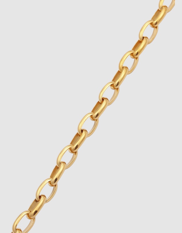 Haze & Glory - ICONIC EXCLUSIVE - Bracelet Men Link Chain 925 Sterling Silver Gold-Plated