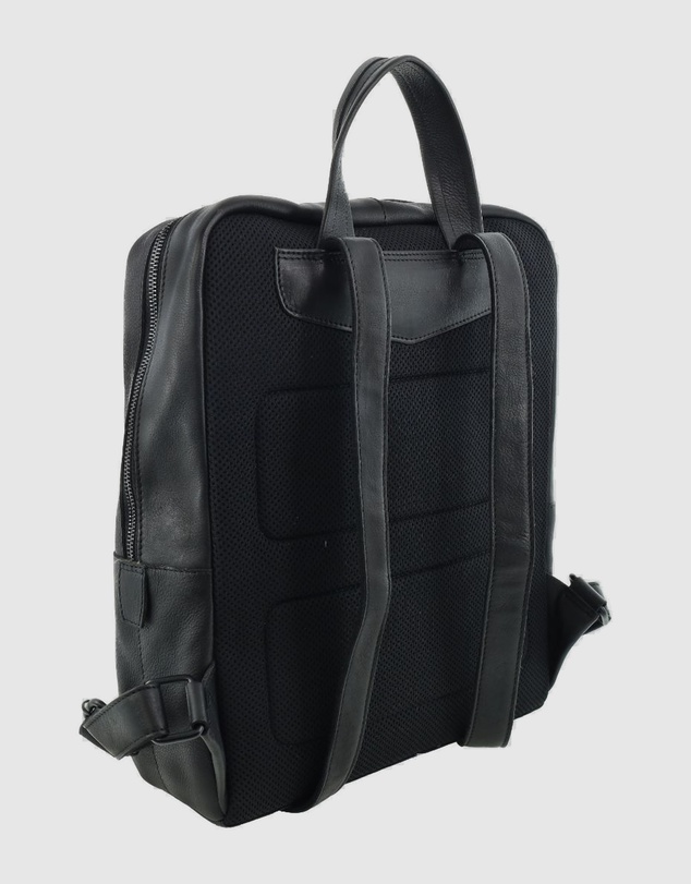 Pierre Cardin - Sleek Leather Laptop Backpack